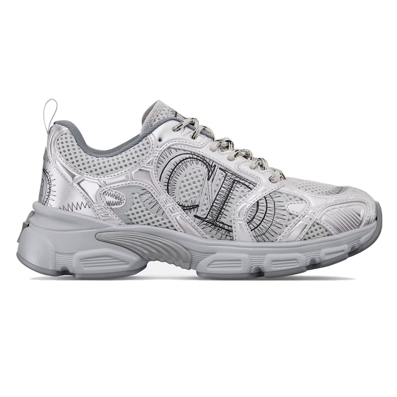 Dior Chrono Sports Shoes With Mesh Fabric And Faux Leather Trim (3) - www.newkick.vip